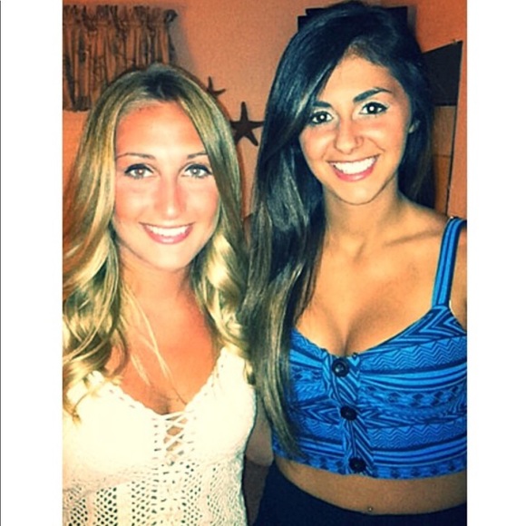 Aztec black and blue top! - Picture 2 of 2